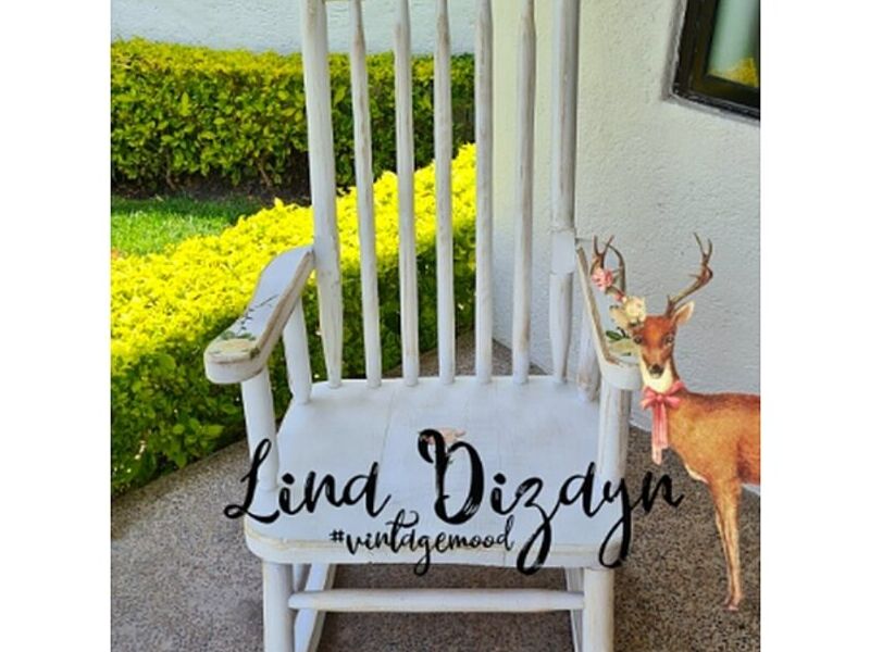 Silla mecedora madera Lina Dizayn Querétaro 