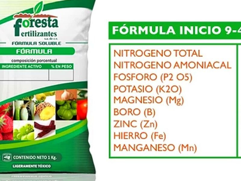 Fertilizante soluble 9-45-15 México