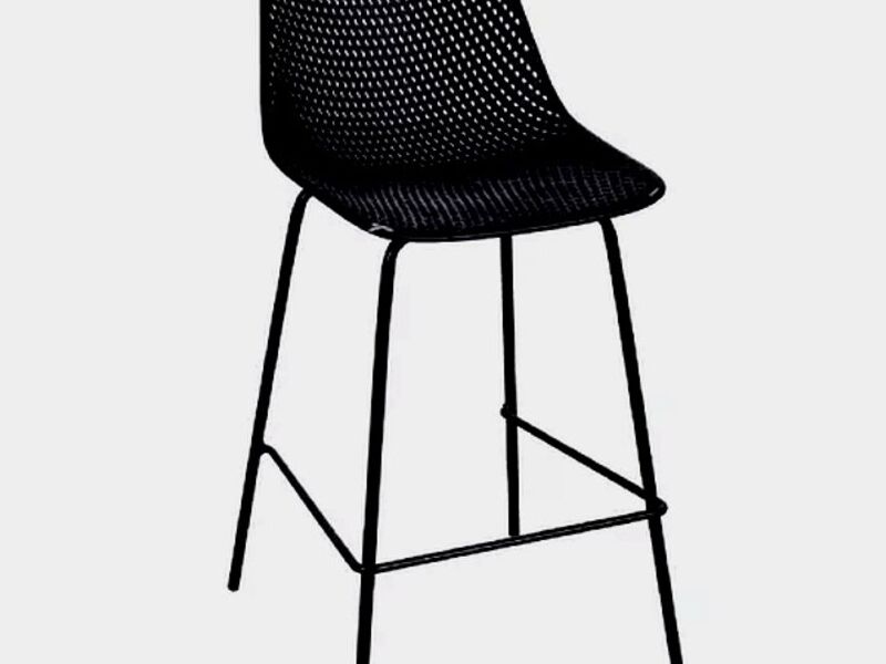 Silla Bar Resina Montpellier Negro México