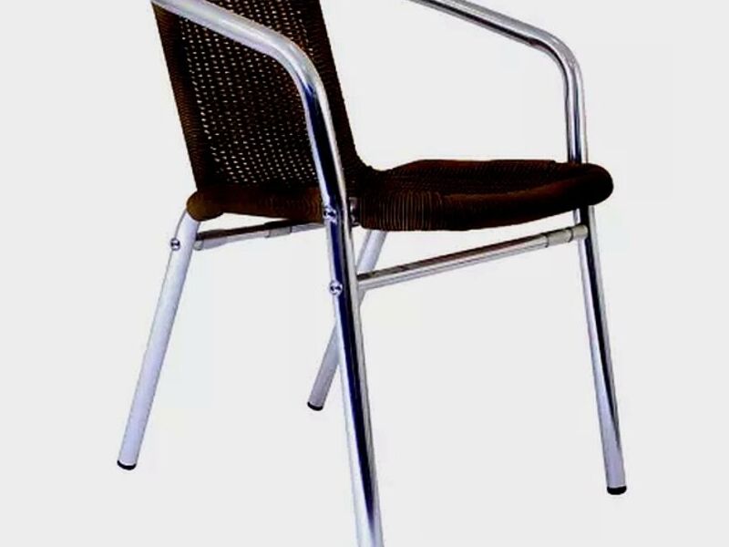 Silla Aluminio/Ratan Pe Café México