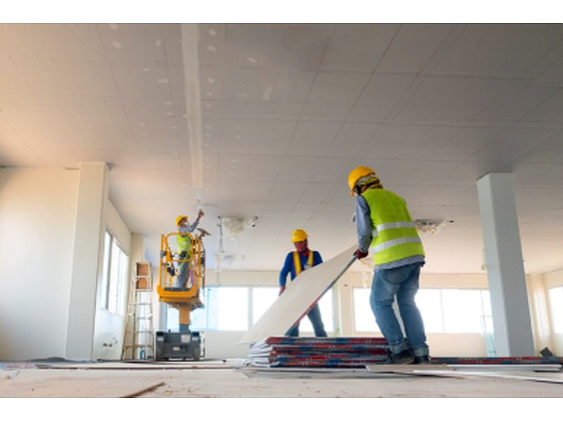 Instalación de porcelanato en sala México Max mantenimiento y acabados x exelencia