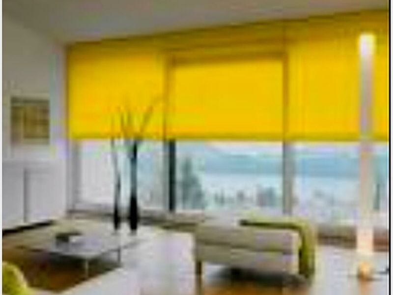 Cortinas enrollables amarilla Mexico