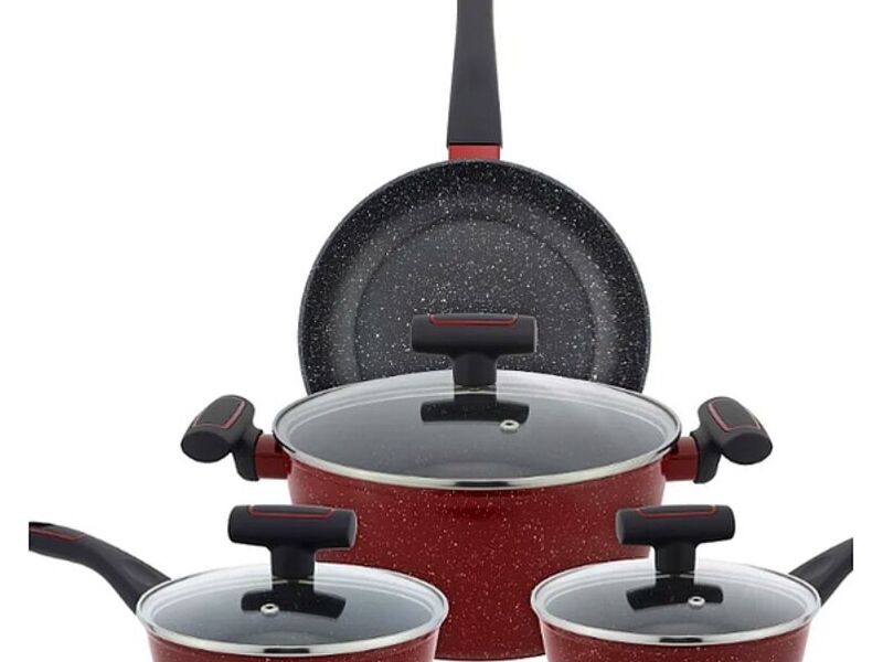 Batería Foode 7pz Rojo-Moteado Monterrey