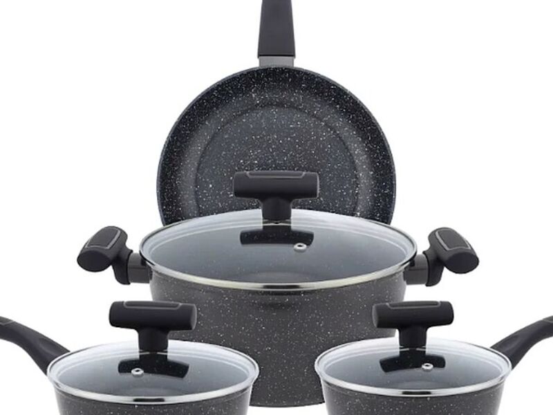 Batería Foode 7pz Gris-Moteado Juarez