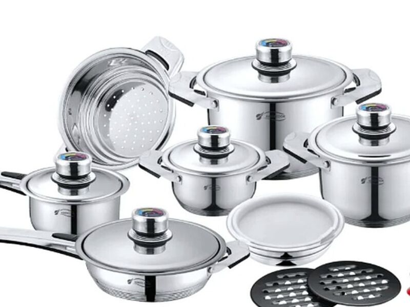 Batería 17pz Acero Inoxidable Amercook León