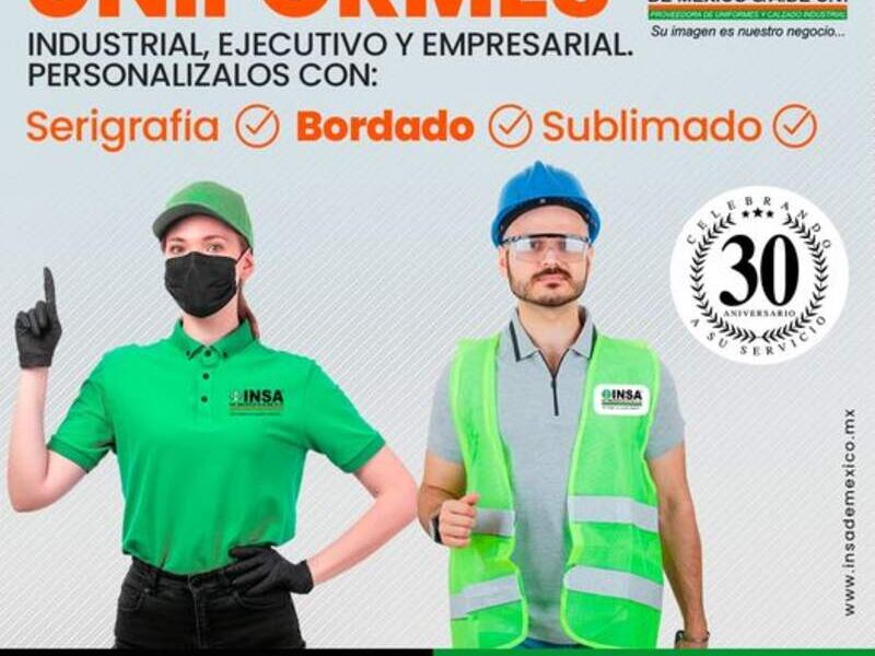 Bordado de uniformes Ropa trabajo México