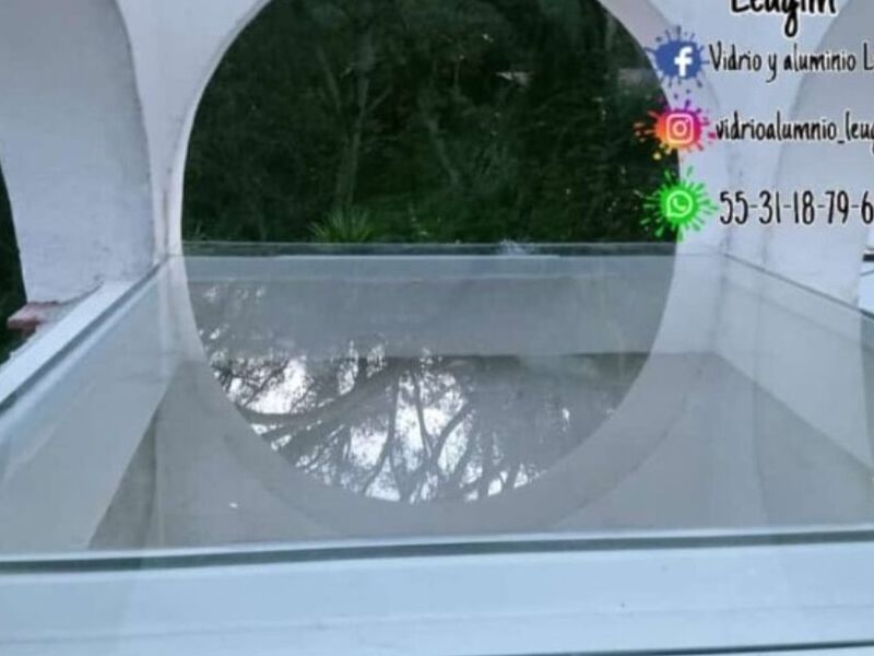 Domo de vidrio templado Villa del Carbón