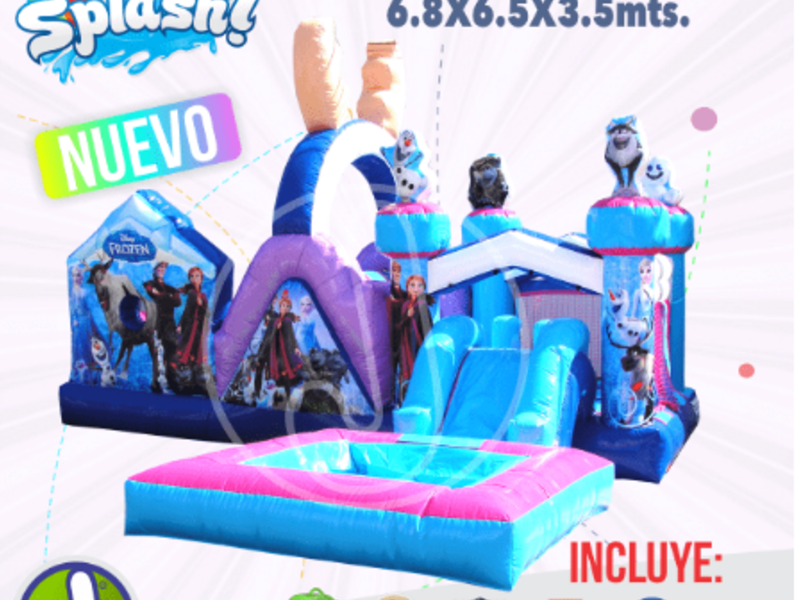 Carroza Love Frozen con Alberca México
