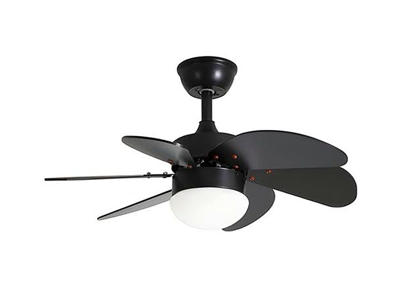 Ventilador de Techo 42" Negro Iluminación Led 3 Velocidades