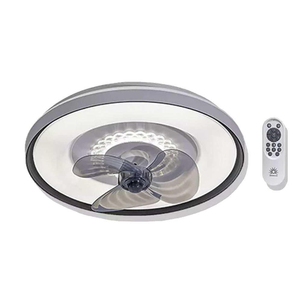 Ventilador de Techo Luz Led Cálida Y Fría Control 50 Cm 4 Velocidades