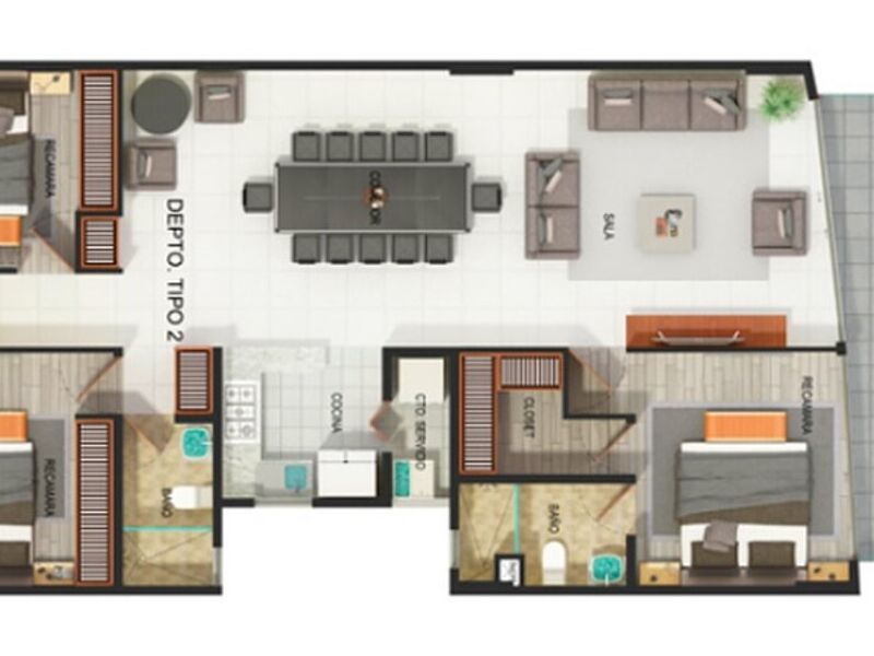 Departamentos Tipo 2 Zibatá México
