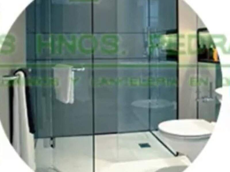 Cancel de baño cristal templado México