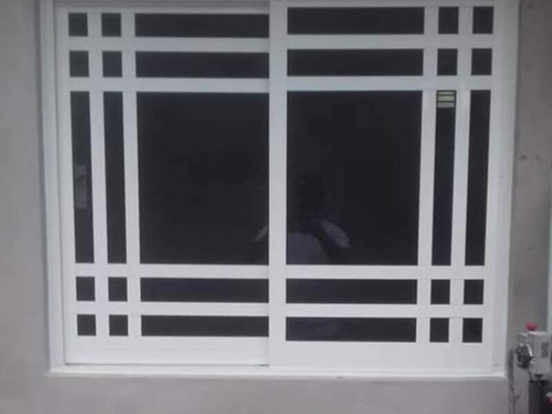 Ventana corrediza aluminio blanco Teotihuacán