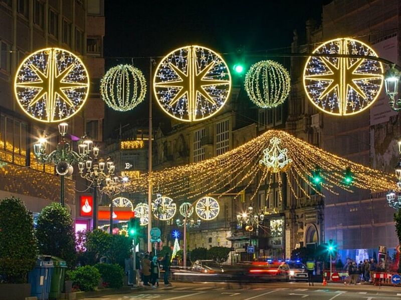 Alumbrado de calle con iluminación México 