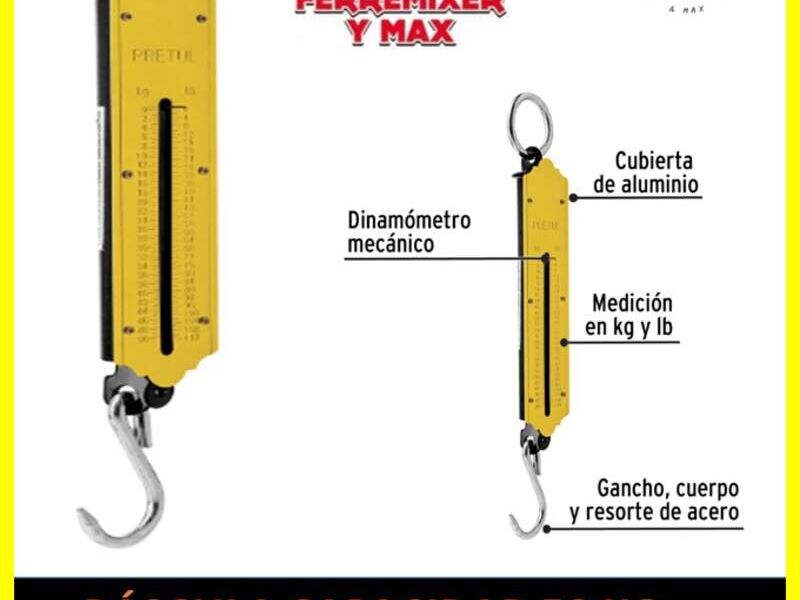BÁSCULA CAPACIDAD 50 KG ROMANA DE RESORTE PRE