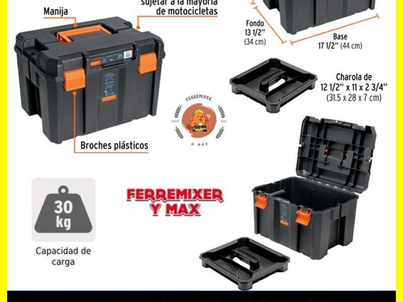 CAJA DE HERRAMIENTAS PROFUNDA DE 17"X12"