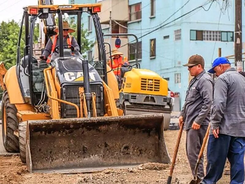 Construcción de infraestructura urbana México