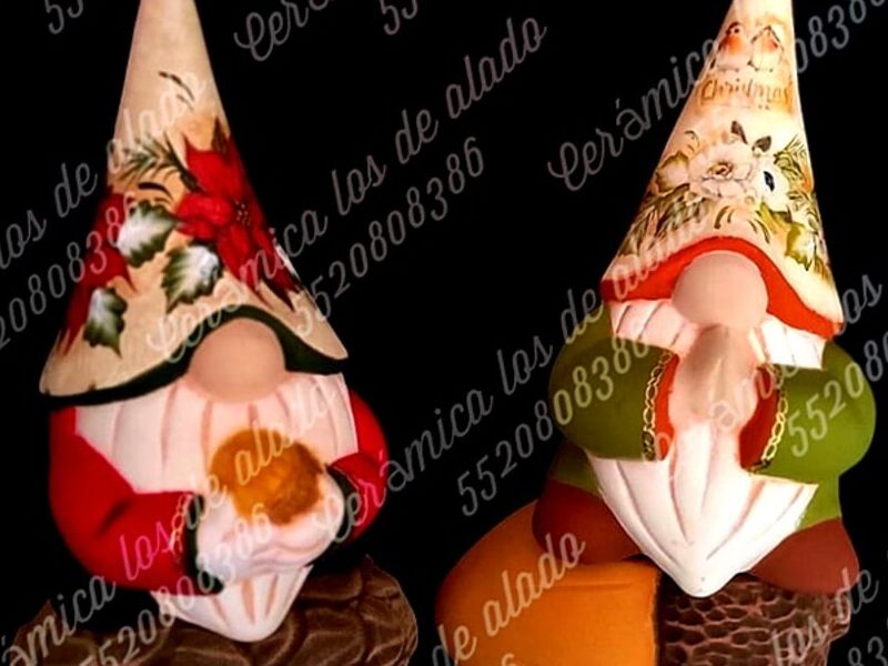 Gnomos Jardín Cerámica Mexico 