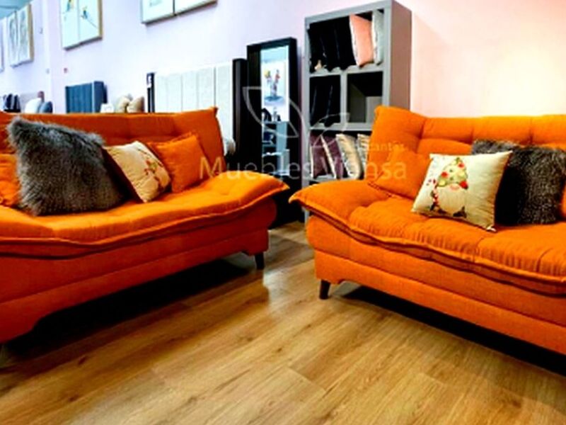 Sofa 2 plazas Naranja Mexico