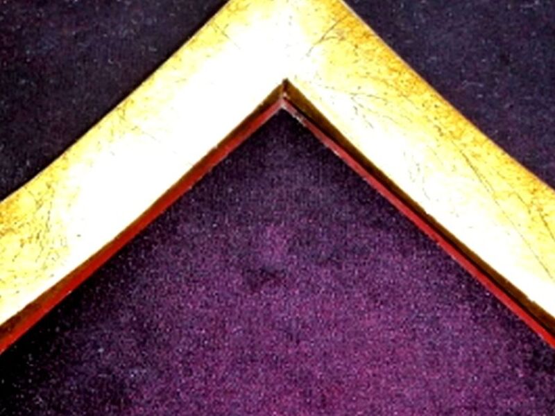 Marco Acabado Hoja Oro Mexico