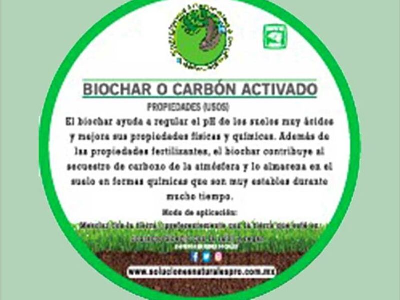 Biochar carbón activado México