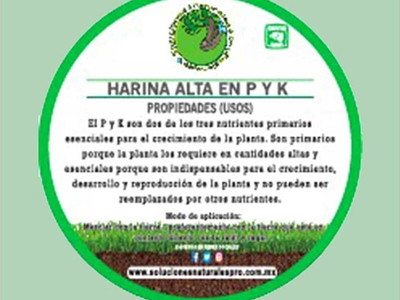 Harina alta en P y K México