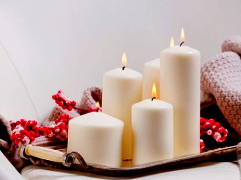 Velas circulares blancas Mexico