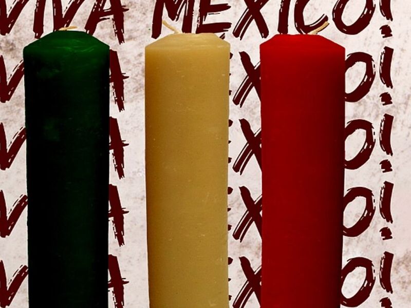 Set velas largas colores Mexico