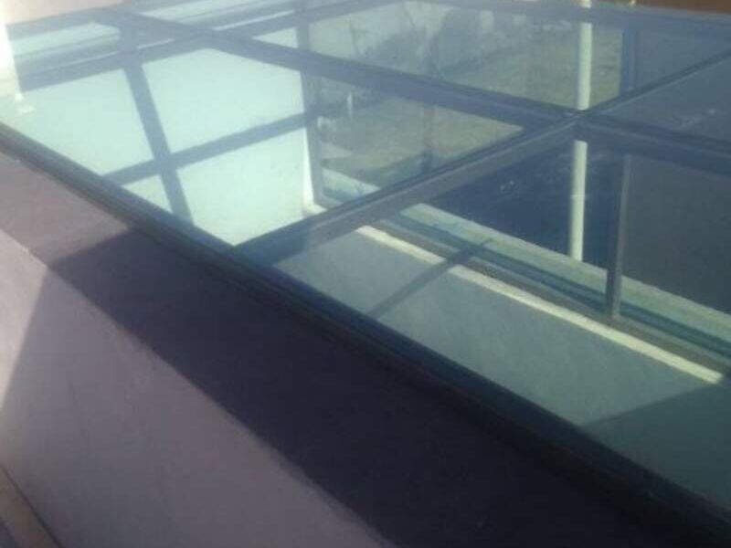 Domo cristal con estructura aluminio Calimaya