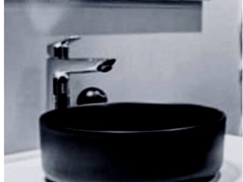Lavabo vitrocerámica Negro mate VERACRUZ