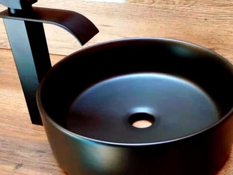 Lavabo Contracanasta Push Up Negro VERACRUZ