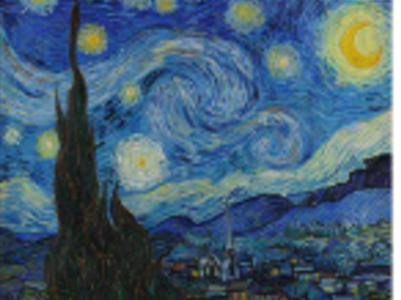 Cuadro noche estrellada México
