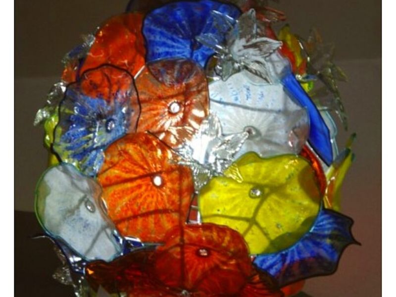 Candil cristal de platones