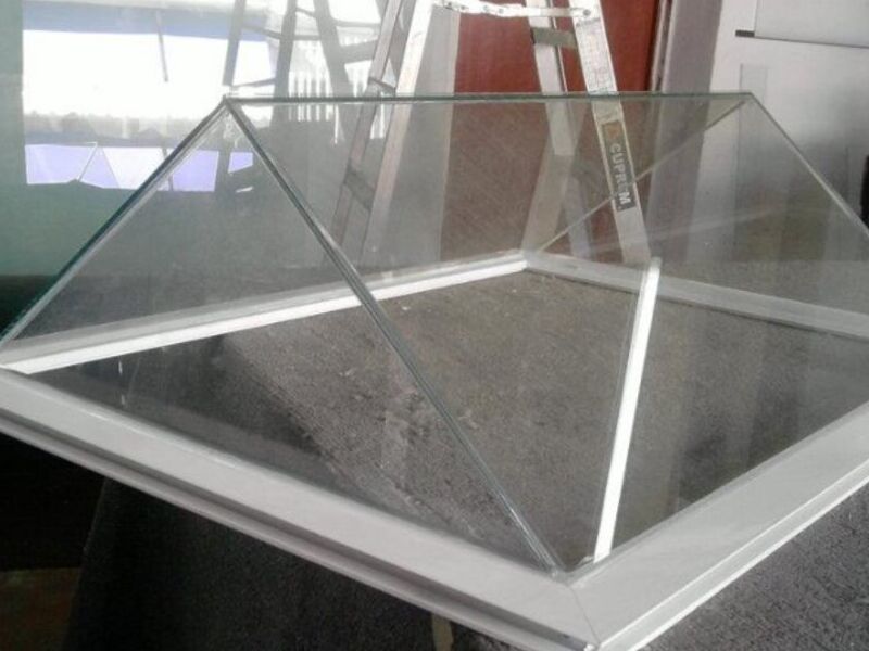 Domo de cristal aluminio blanco México