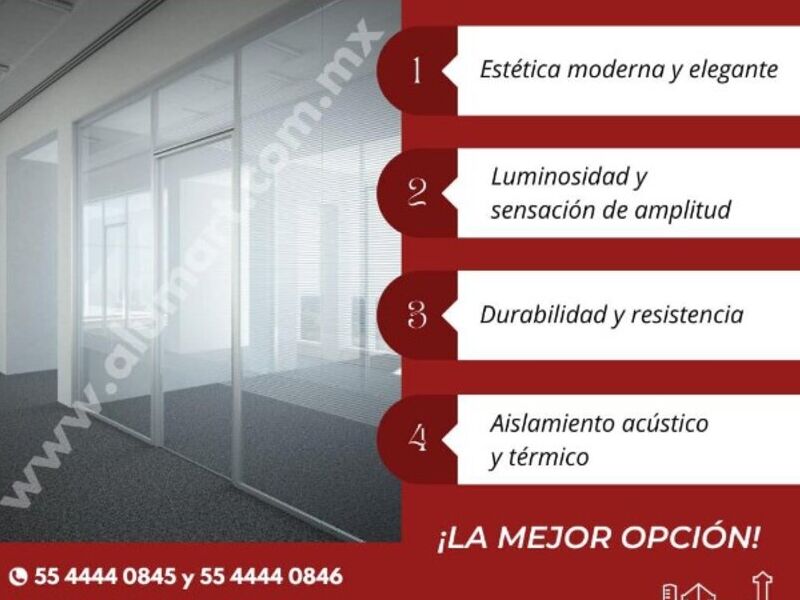 Oficinas en cristal templado Coyoacán