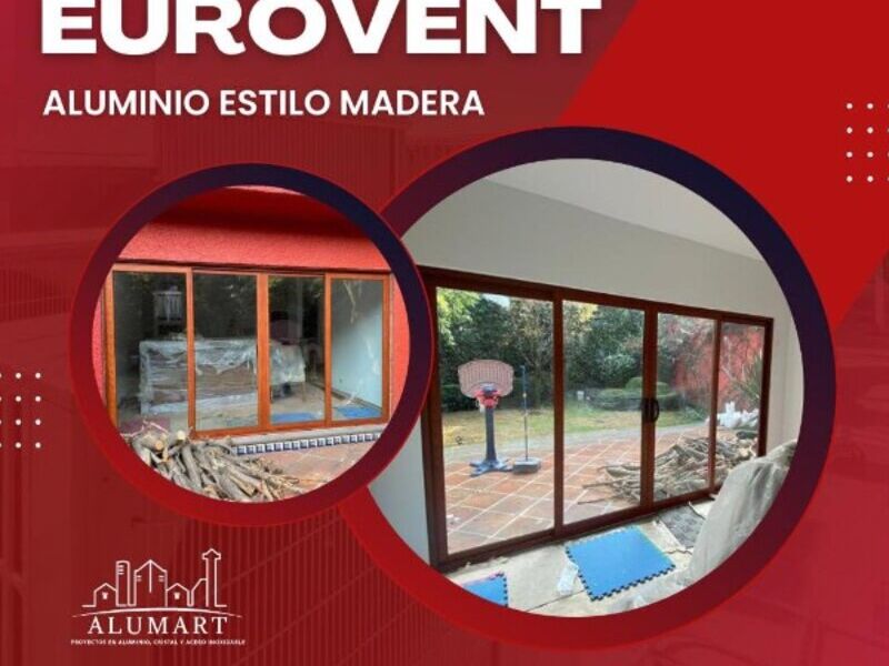 Ventanas Eurovent estilo madera CDMX