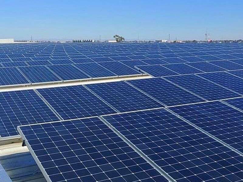 Instalación panel solar industrial Mexicali
