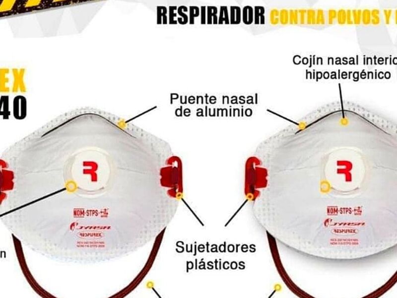 Mascarilla seguridad industrial México