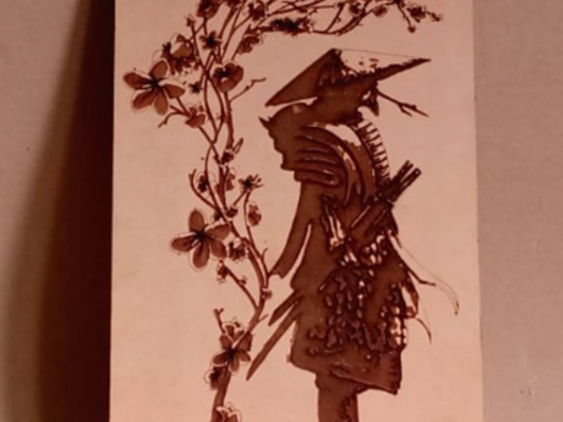 Cuadro Samurai MDF México