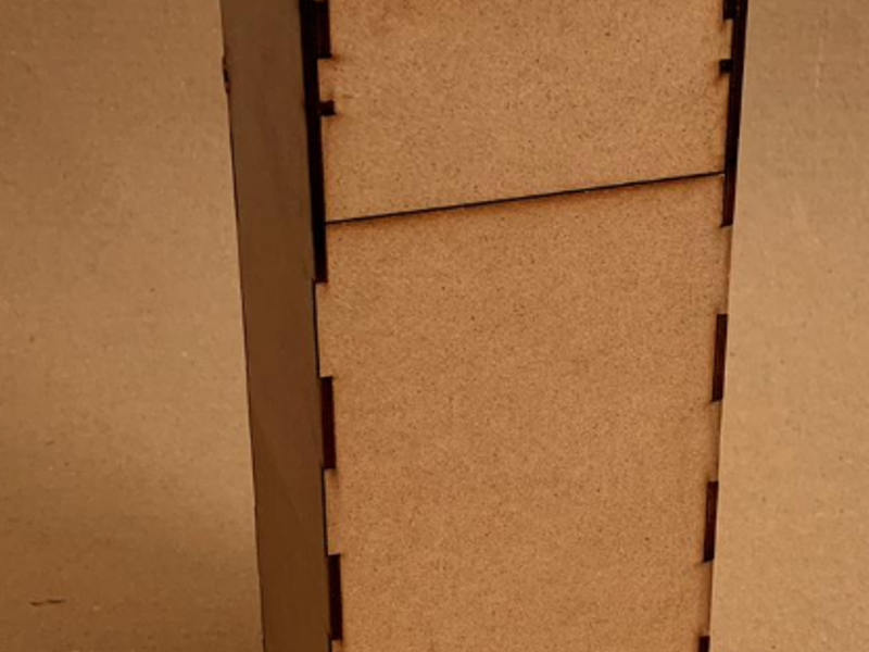 Caja MDF Botella México