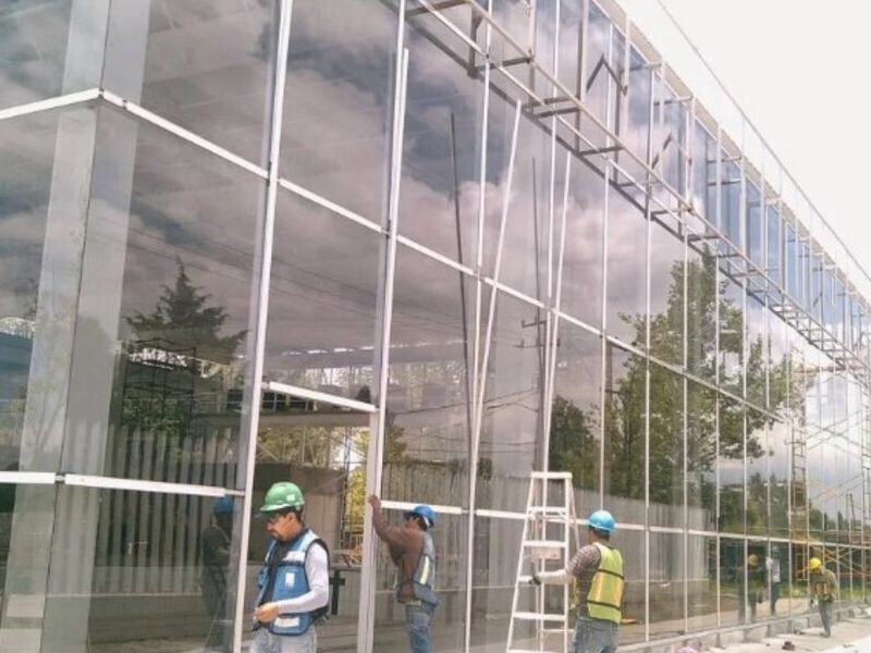 Fachadas integrales vidrio templado Ocoyoacac