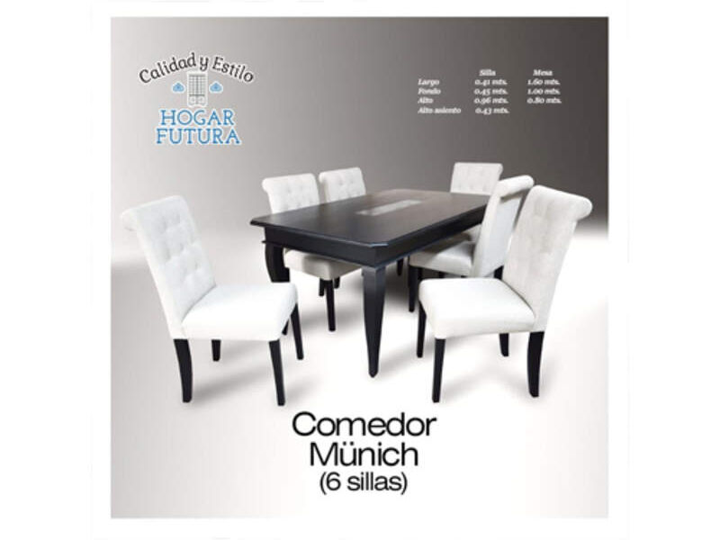 COMEDOR MUNICH 6 SILLAS CDMX