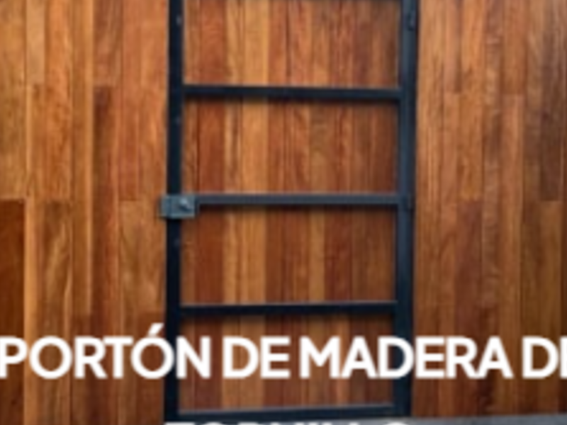 Portón Madera Tornillo México