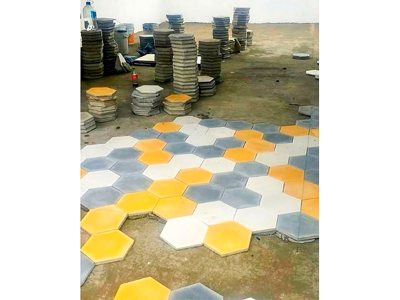Mosaico hexagonal Mosaicos.mx México 