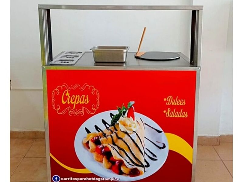 Carrito practico  crepas México 