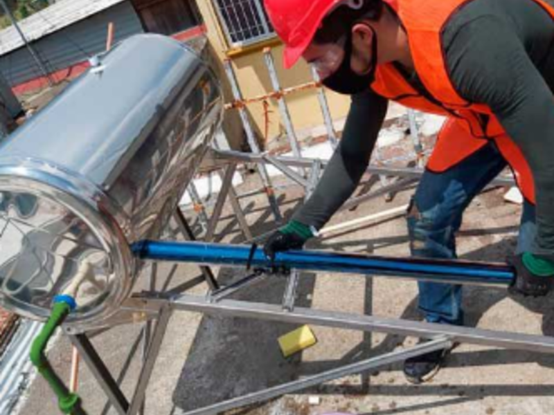 Instalación calentador solar México