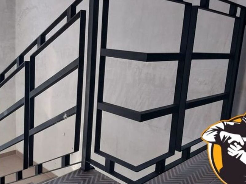 Barandal diseño moderno en herrería Jilotepec