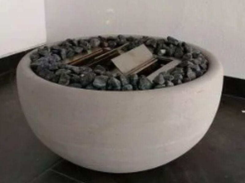 Fire Pit Cantera Doble Quemador México