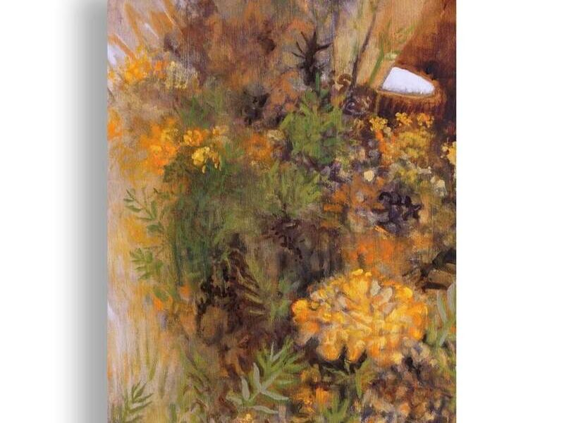 Cuadro Decorativo Abstracto Flores Oaxaca