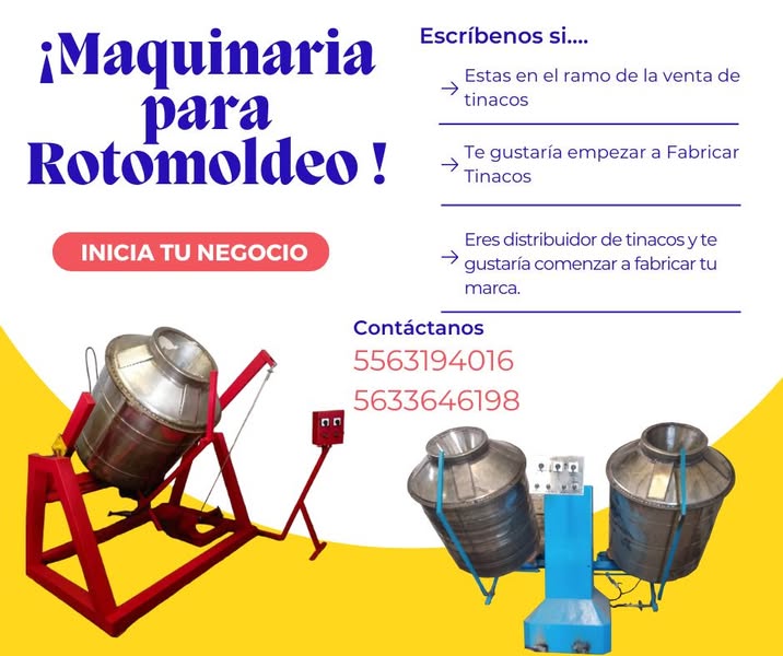 Maquina para rotomoldeo Mexico